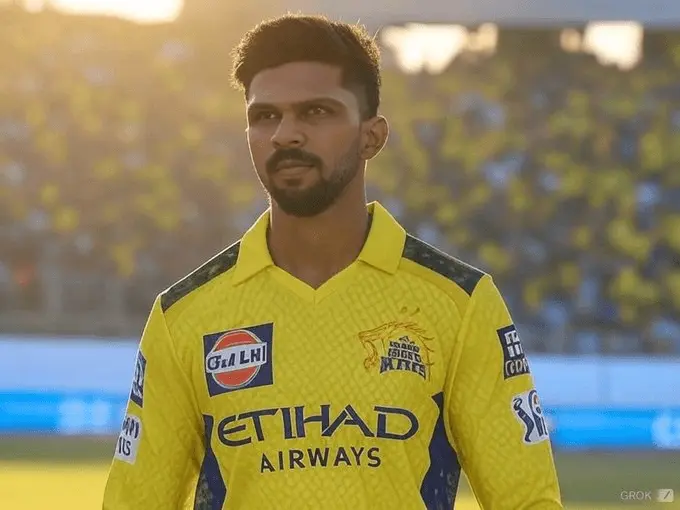 ruturaj gaikwad in CSK jersey