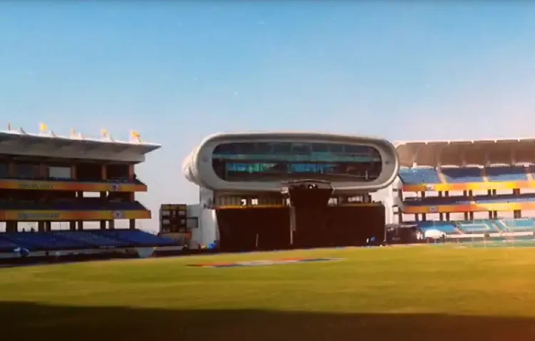 rajkot cricket stadium front screen