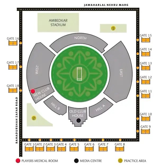 arun jaitley stadium seating capacity