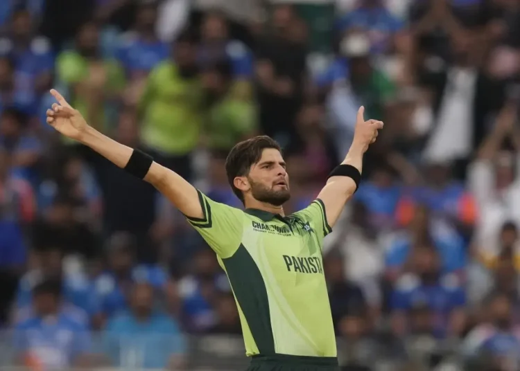 Shaheen Shah Afridi in India vs Pakistan CT 2025 match