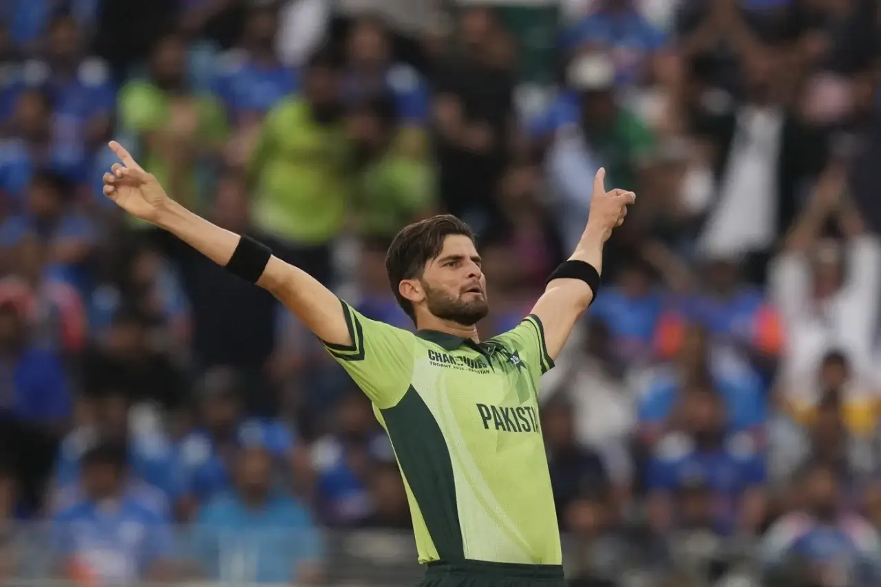Shaheen Shah Afridi in India vs Pakistan CT 2025 match