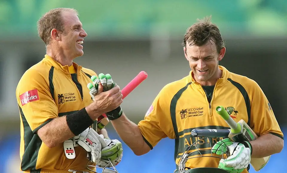 Adam Gilchrist and Mathew Hayden