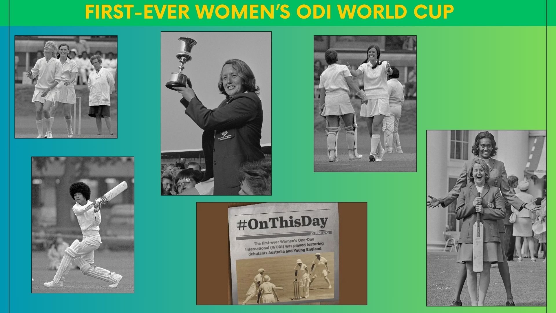 First Women's ODI World Cup Played in 1973