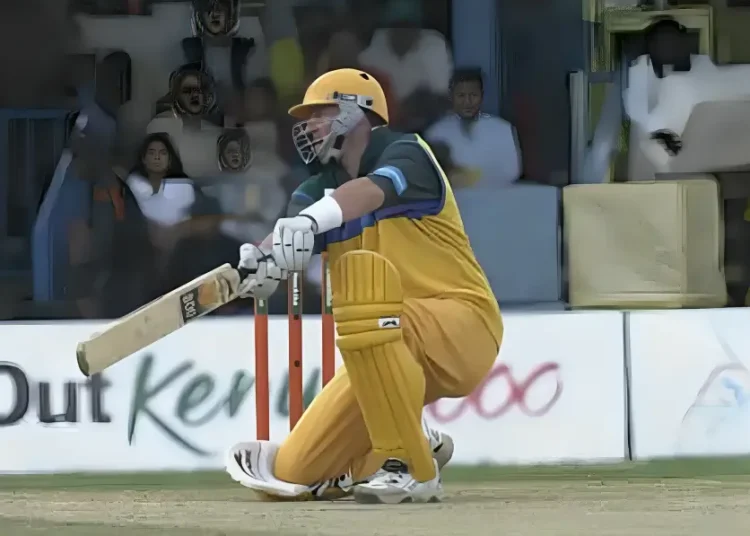 Mark Waugh playing Shot