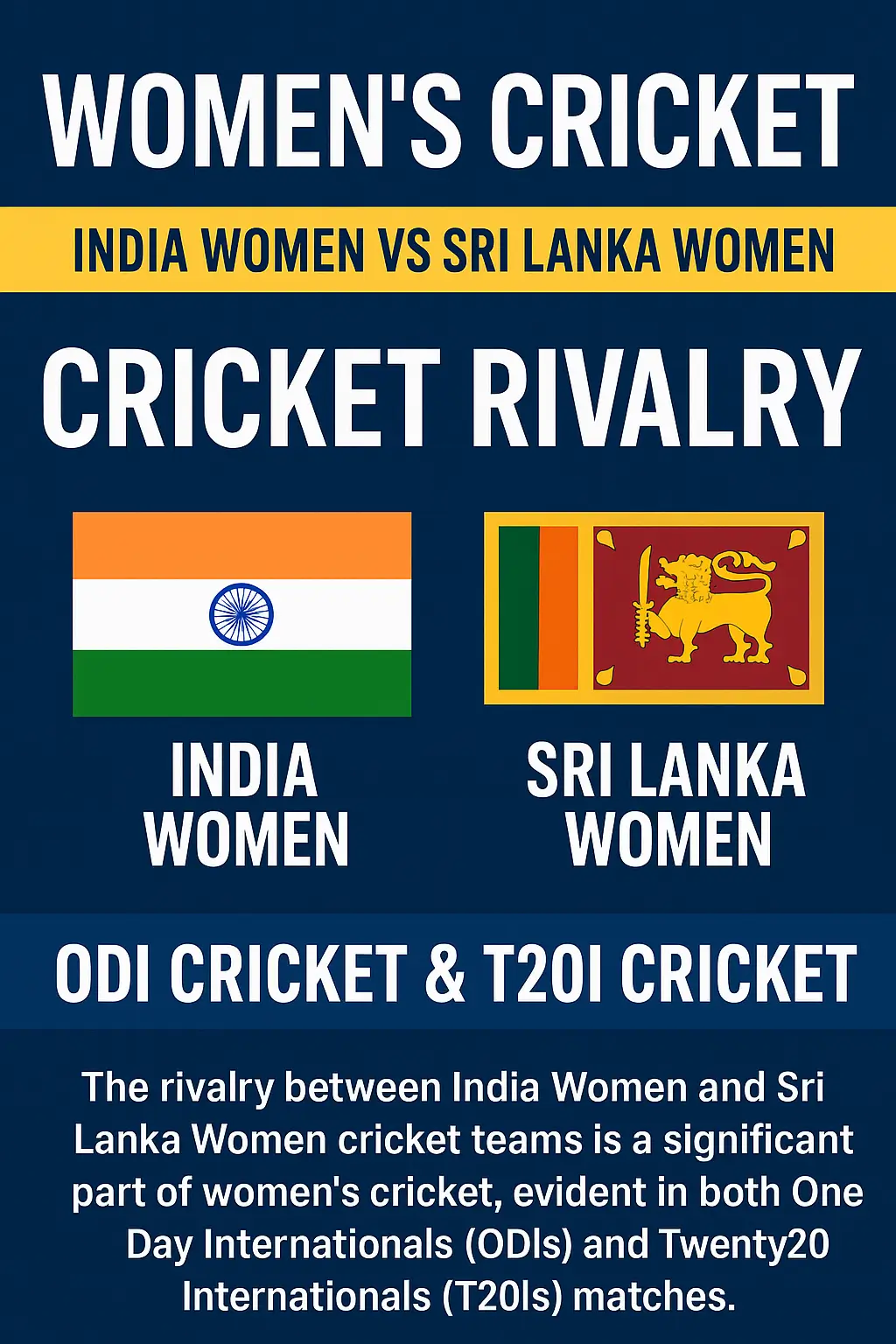 India Women vs Sri Lanka Women Infographic