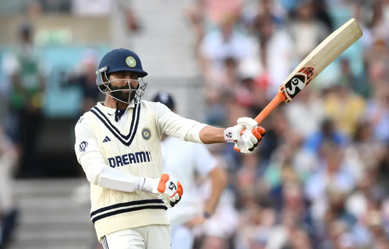Ravindra Jadeja Celebrates Ton