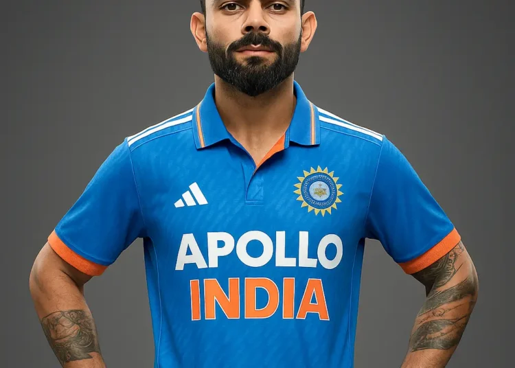 Virat Kohli in Apollo India Jersey