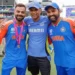 Rahul Dravid with Kohli and Rohit
