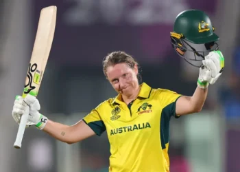 Alyssa Healy produced a colossal 142 in a World Cup match against India