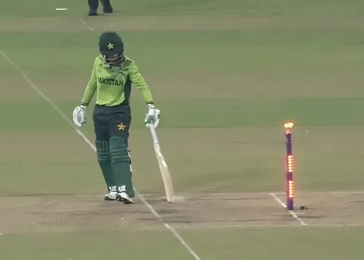 Muneeba Ali run-out