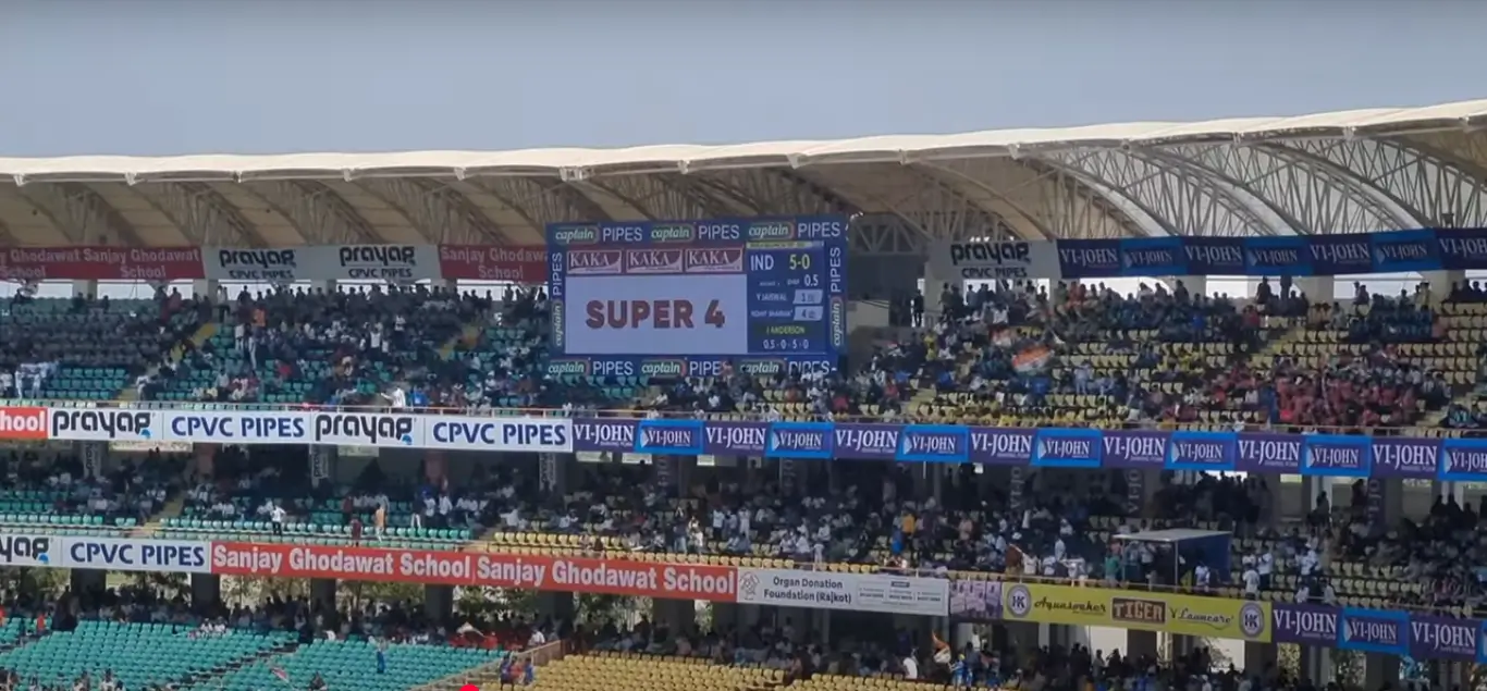 rajkot cricket stadium stands