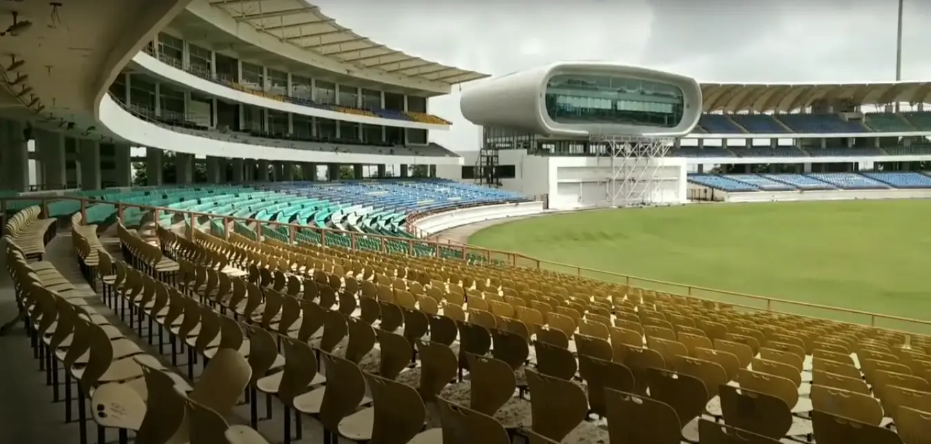 rajkot cricket stadium side view