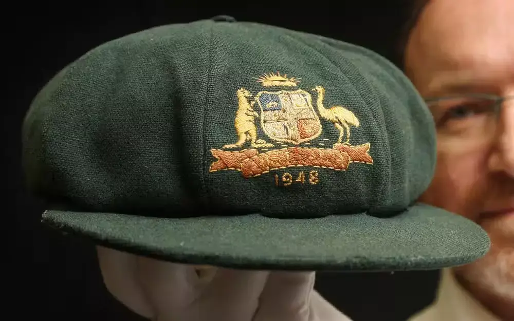 don bradmans baggy green cap
