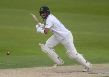 Cheteshwar Pujara playing for Sussex