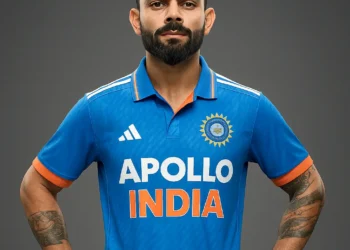 Virat Kohli in Apollo India Jersey