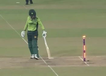 Muneeba Ali run-out